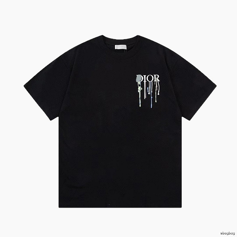 Dior Graffiti Trend Style Black Short-sleeve T-shirt