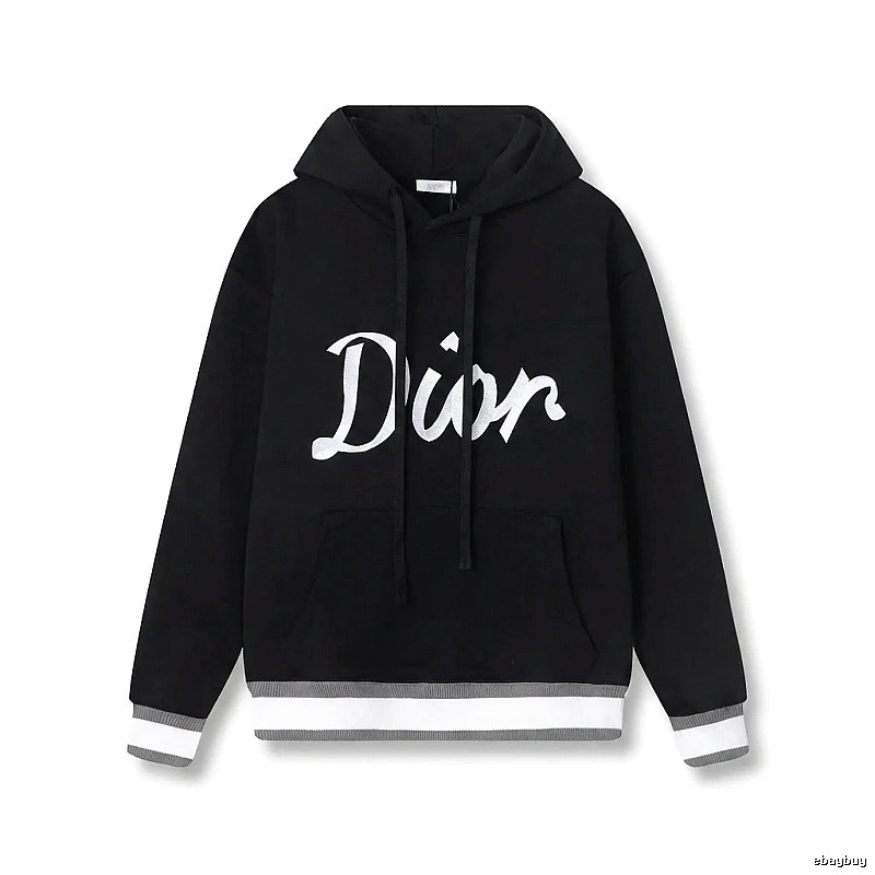 Dior letter-style black sweatshirt