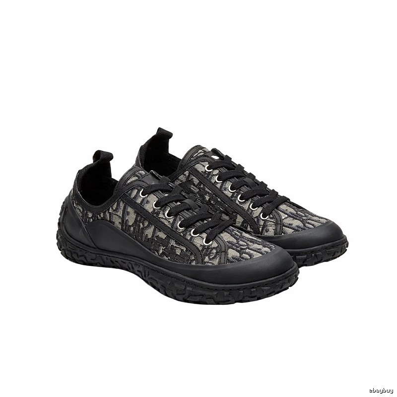 Dior monogram casual style black shoes
