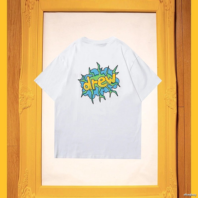 DREW Explosion Print Street Style White T-Shirt
