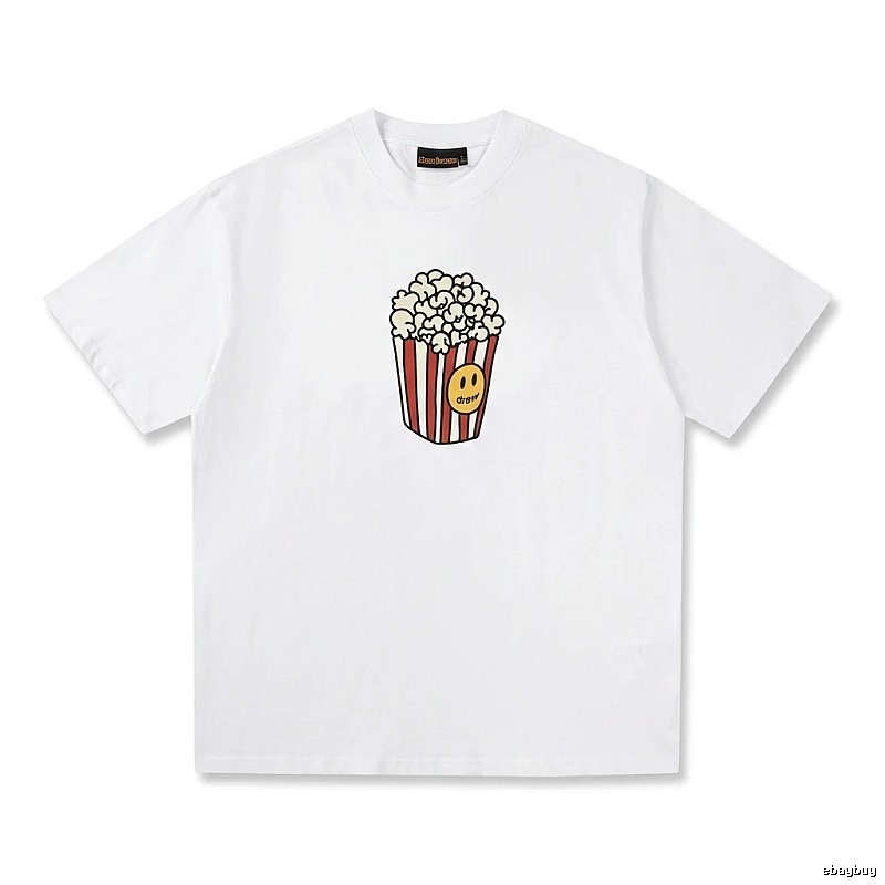 DREW Popcorn Print White T-shirt