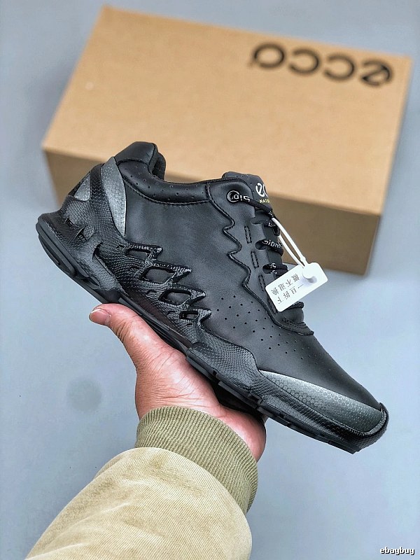 ECCO Black Outdoor Sneakers with Clean Side Panels