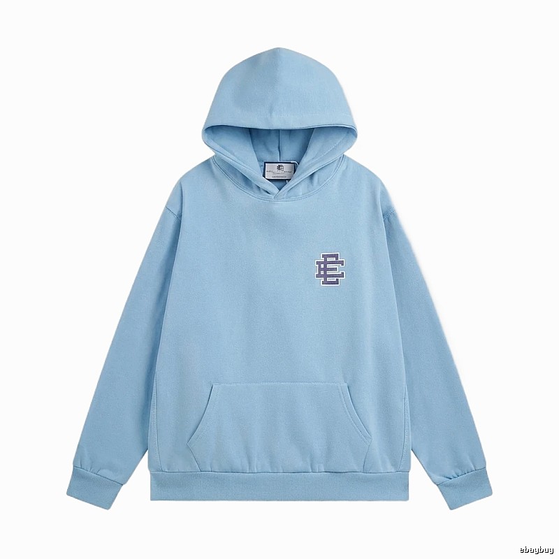 Eric Emanuel Classic Simple Style Blue Hoodie