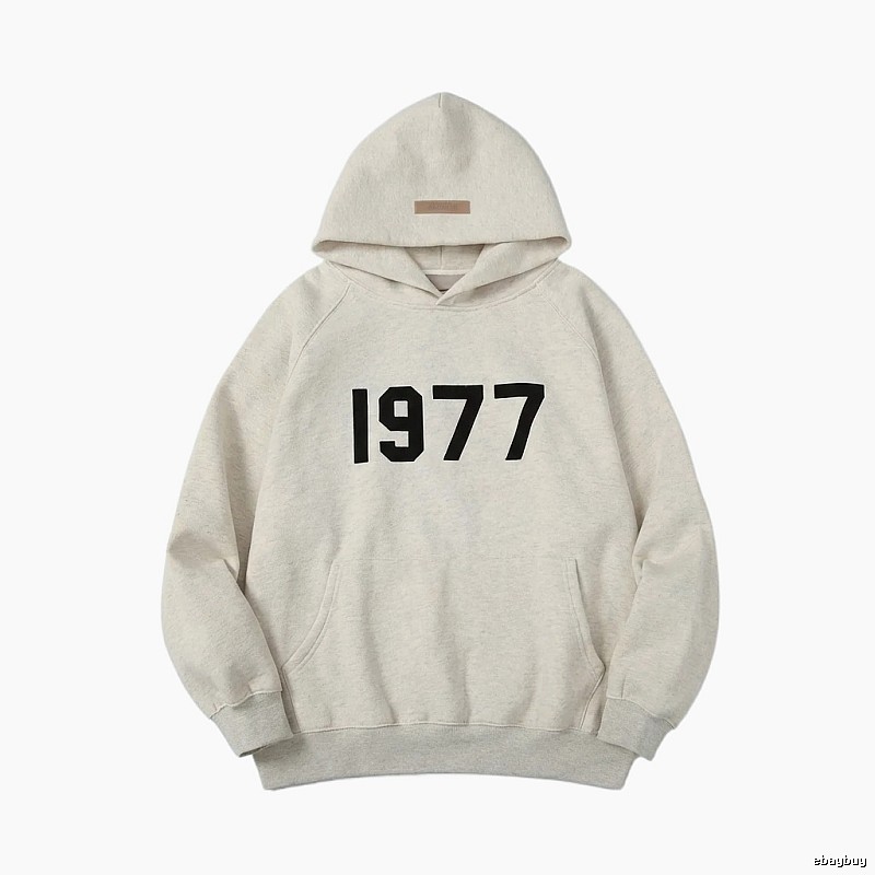 ESSENTIALS 1977 Style Light Grey Hoodie