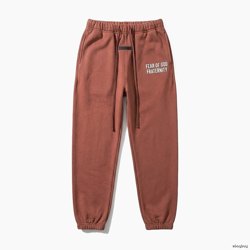 ESSENTIALS Casual Style Brown-Red Sweatpants