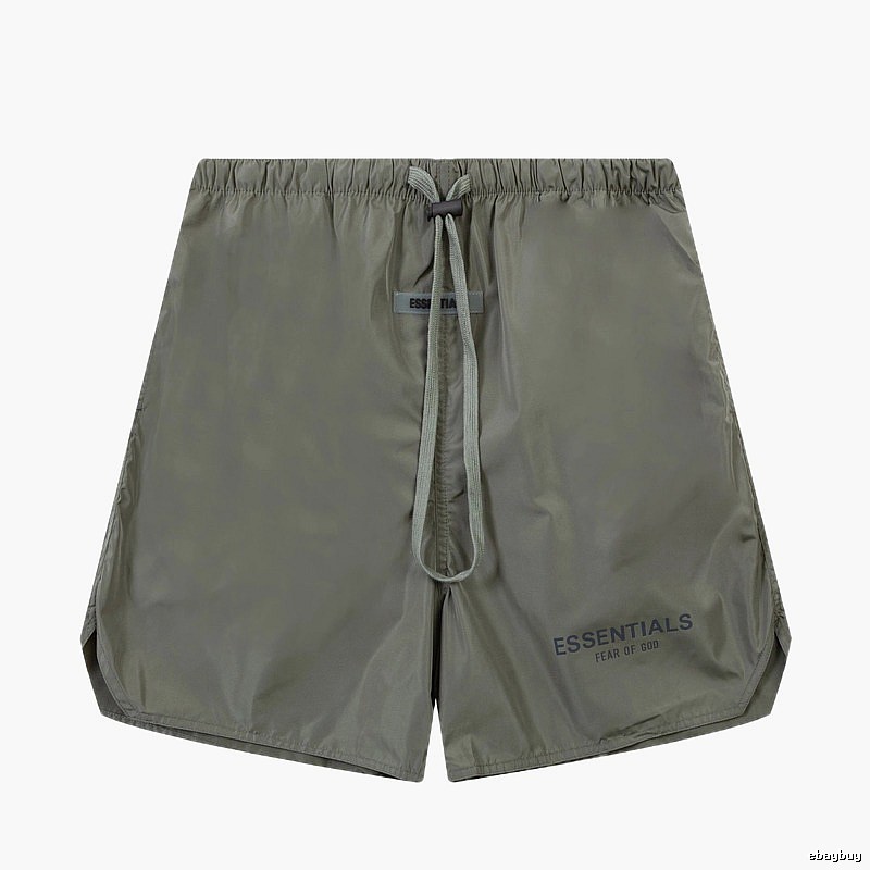 ESSENTIALS casual style military green shorts