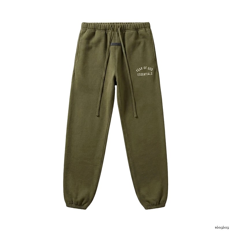 ESSENTIALS casual style olive green sweatpants