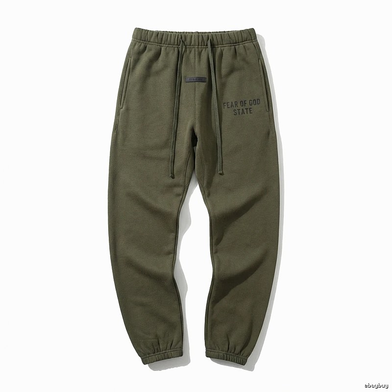 ESSENTIALS casual style olive green sweatpants