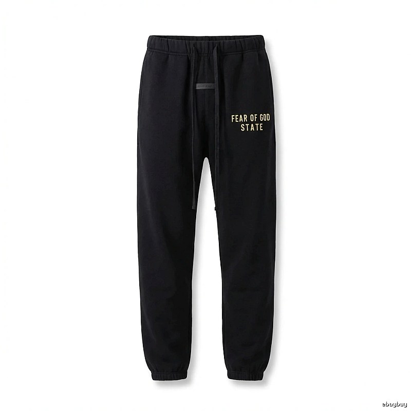 ESSENTIALS minimalist style black sweatpants