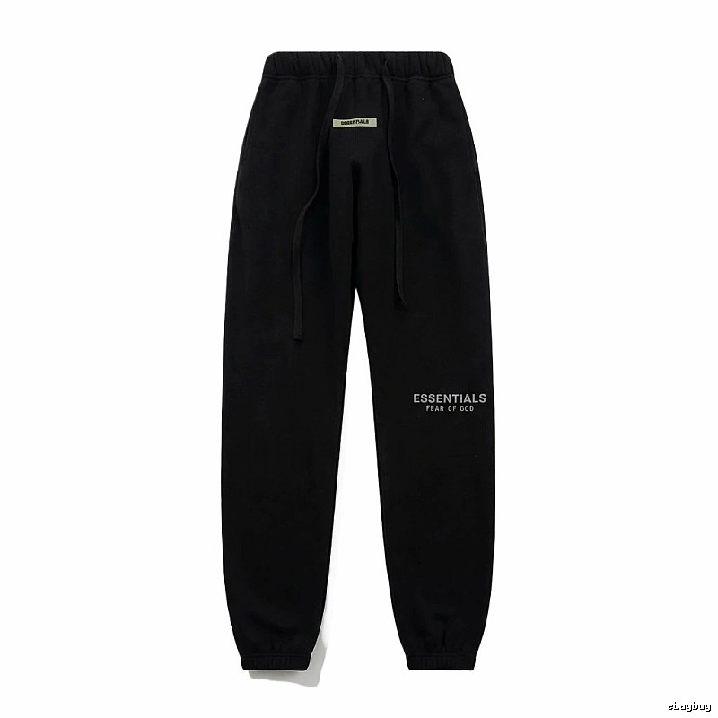 ESSENTIALS minimalist style black sweatpants