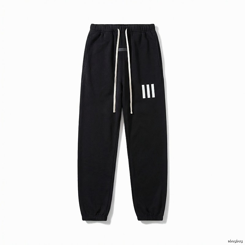 ESSENTIALS minimalist style black sweatpants