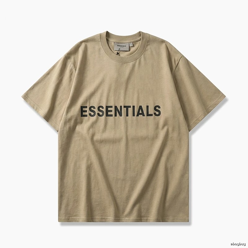 ESSENTIALS minimalist style khaki T-shirt