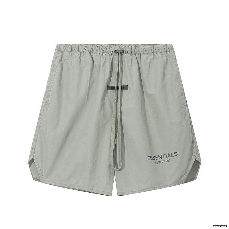 ESSENTIALS minimalist style light gray shorts