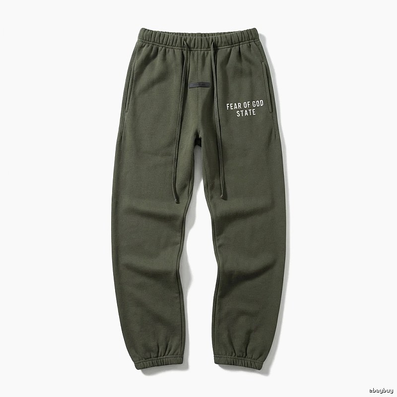 ESSENTIALS Minimalist Style Military Green Sweatpants