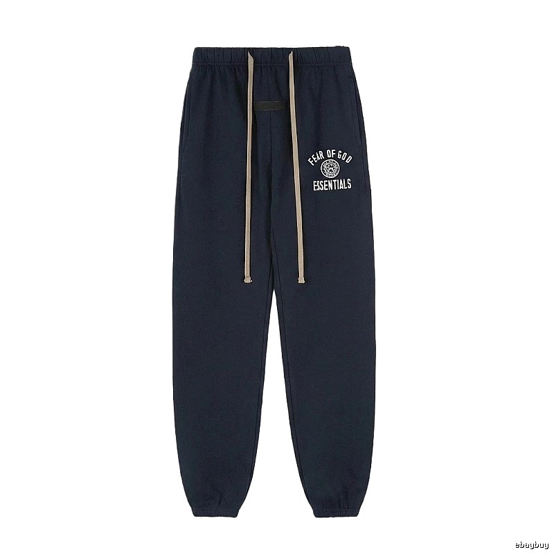 ESSENTIALS minimalist style navy blue sweatpants