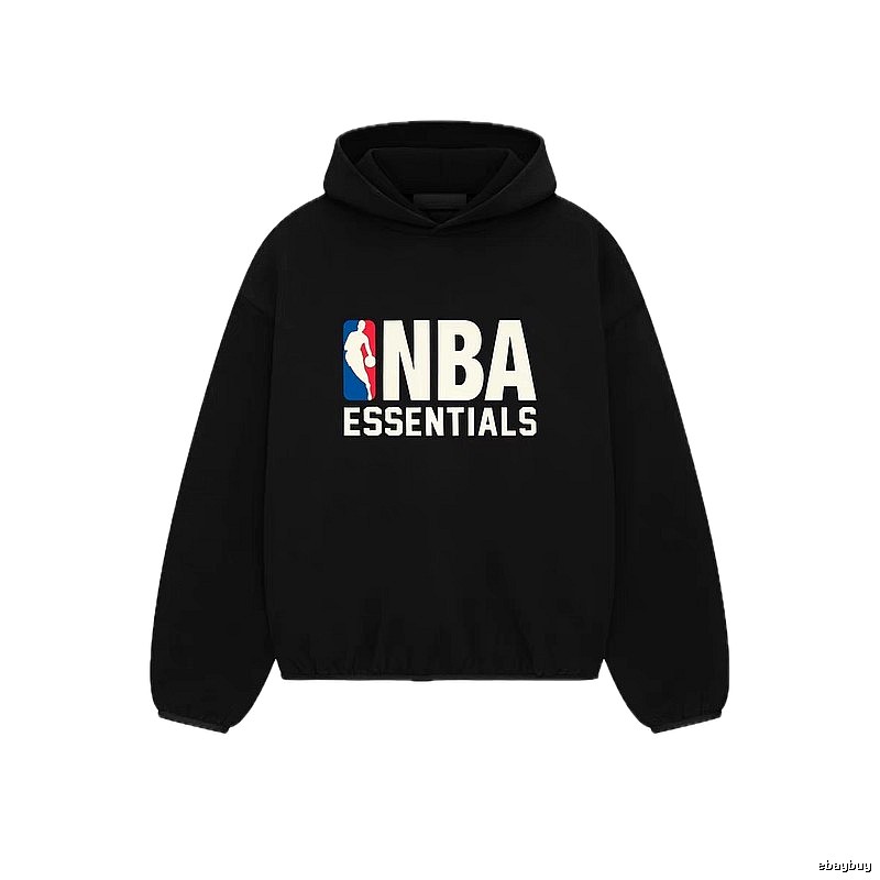 ESSENTIALS NBA-style black hoodie