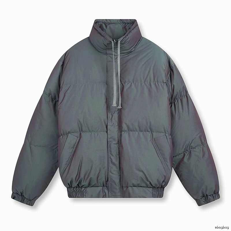 ESSENTIALS trendy and cool style dark gray cotton-padded coat