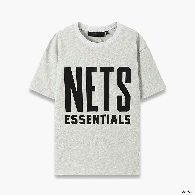 ESSENTIALS Trendy Brand Simple Style Grey T-shirt