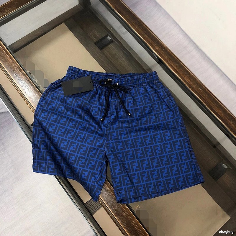 Fendi FF Monogram Streetwear Dark Blue Shorts