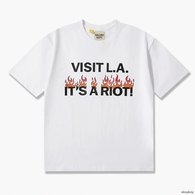 Gallery Dept Flame Print White T-shirt
