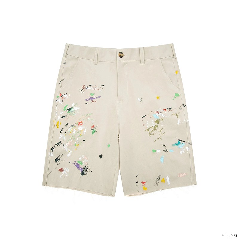 Gallery Dept Graffiti Style Beige Shorts