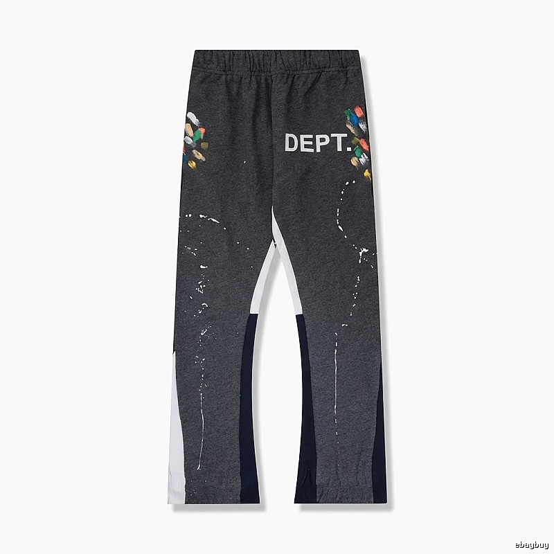 Gallery Dept Graffiti-style Black and Grey Pants