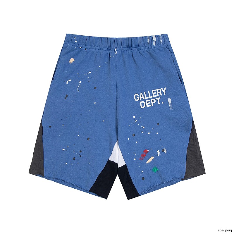 Gallery Dept. graffiti-style blue shorts