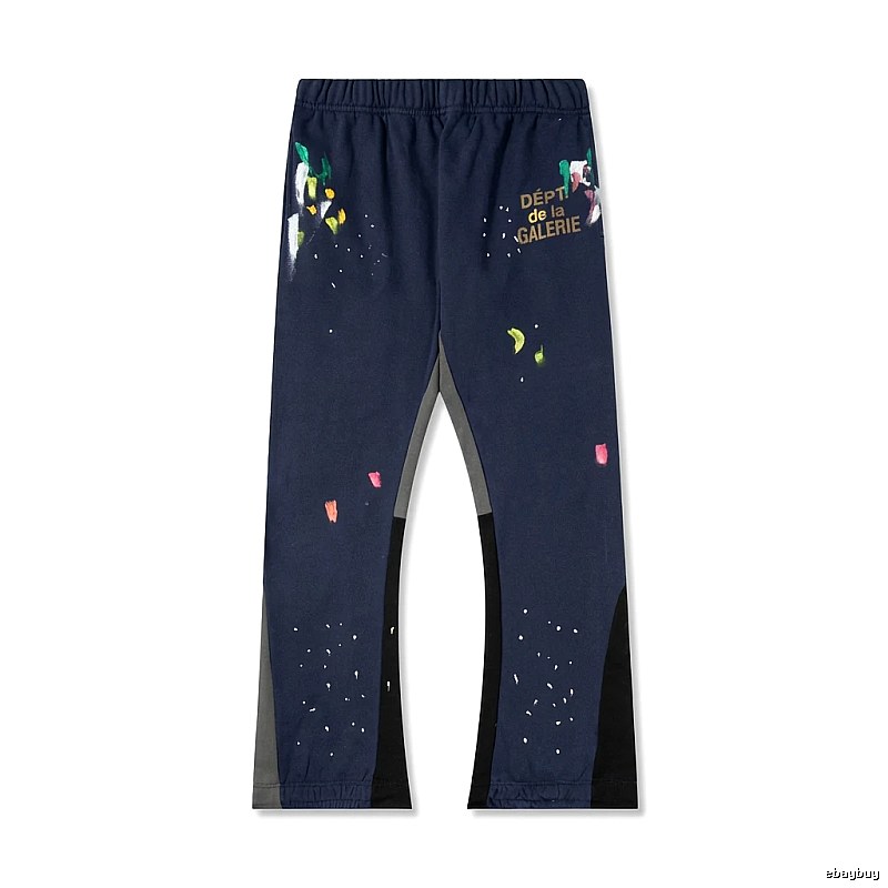 Gallery Dept graffiti-style dark blue sweatpants