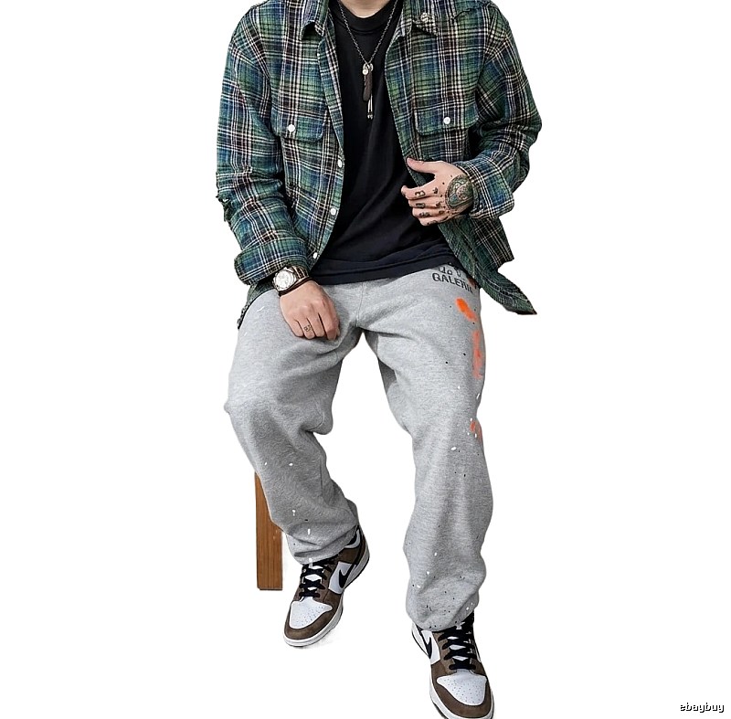 Gallery Dept Graffiti Style Grey Sweatpants