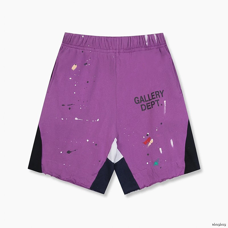 Gallery Dept Graffiti Style Purple Shorts