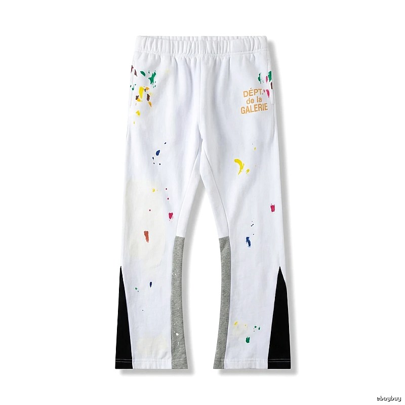 Gallery Dept Graffiti Style White Long Trousers
