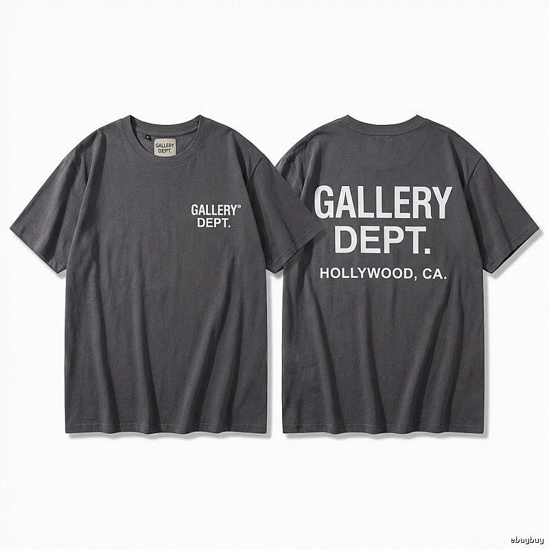 Gallery Dept Minimalist Style Dark Grey T-Shirt