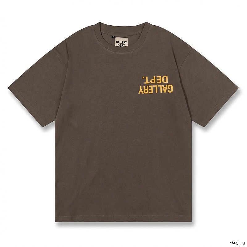 Gallery Dept Retro Style Dark Coffee T-shirt