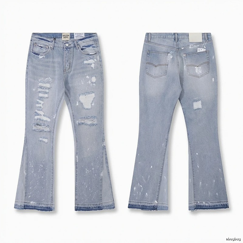 Gallery Dept Ripped Trendy Light Blue Jeans