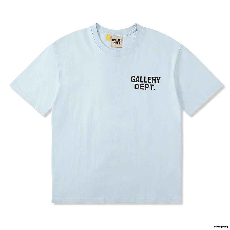 Gallery Dept Simple Style Light Blue T-shirt