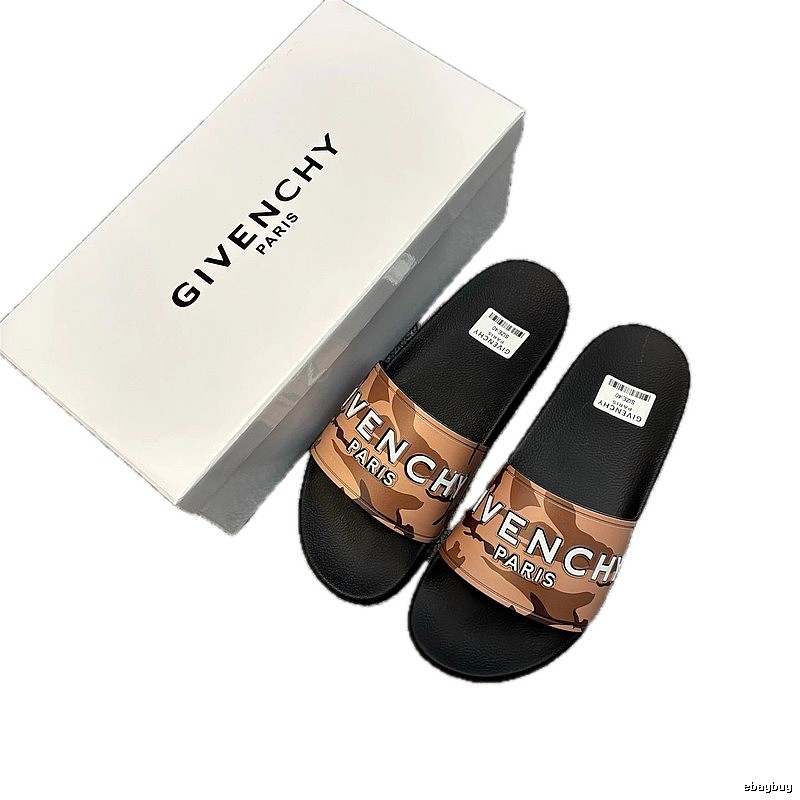 Givenchy Alphabet Collection Trendy Camouflage Slide Slippers