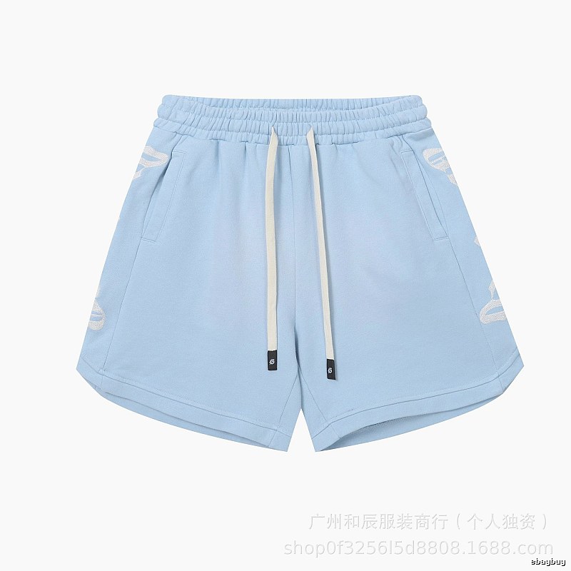 Godspeed Jacquard Street Style Light Blue Shorts