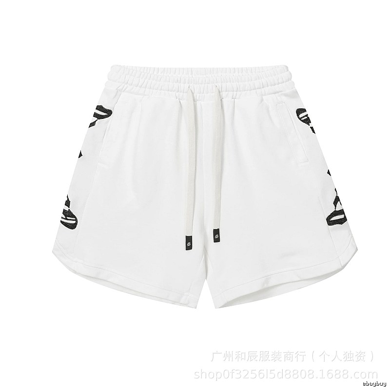 Godspeed Rhinestone Street Style White Shorts