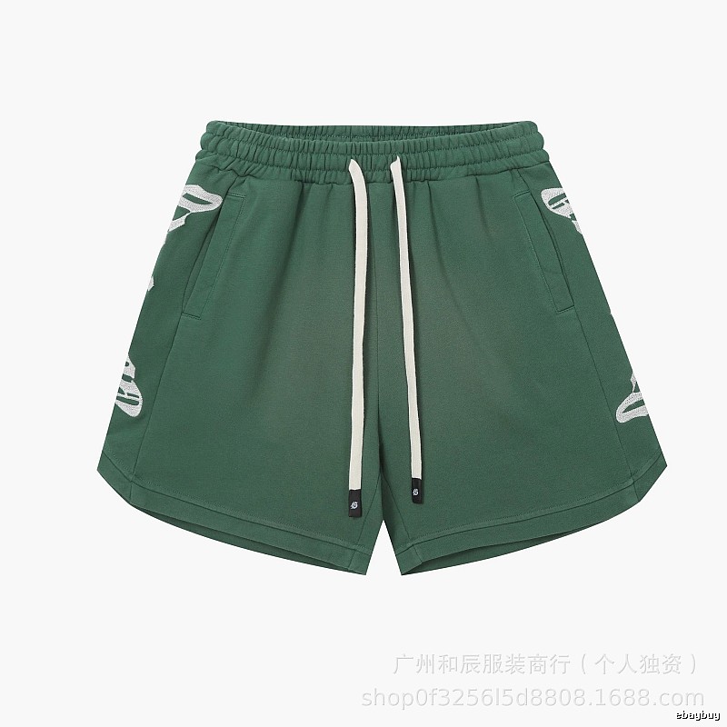 Godspeed Skeleton Print Street Style Green Shorts
