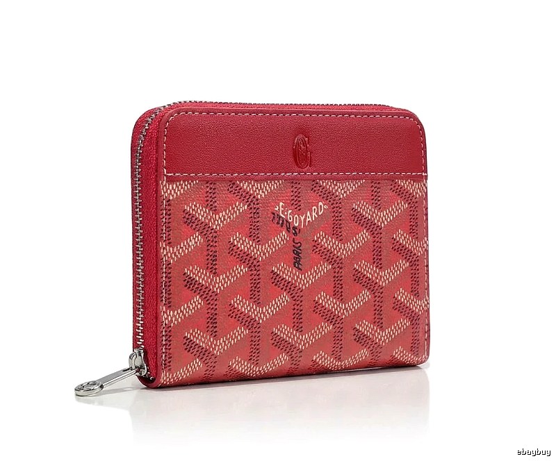 Goyard classic printed style red wallet