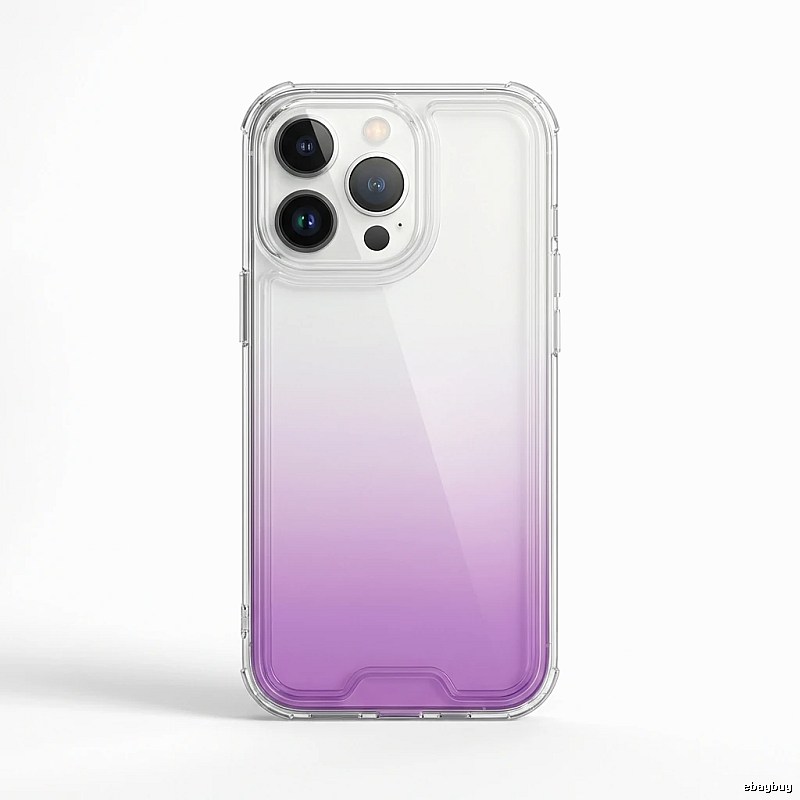 Gradual-transparency iPhone case of trendy brand