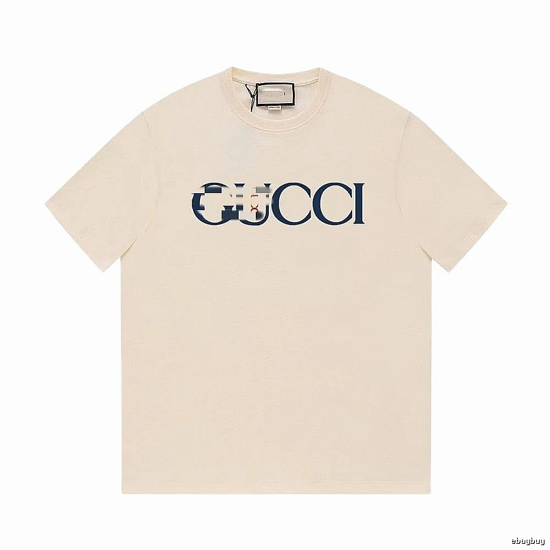 Gucci Classic Printed Casual Style Off-white Short Sleeve T-Shirt