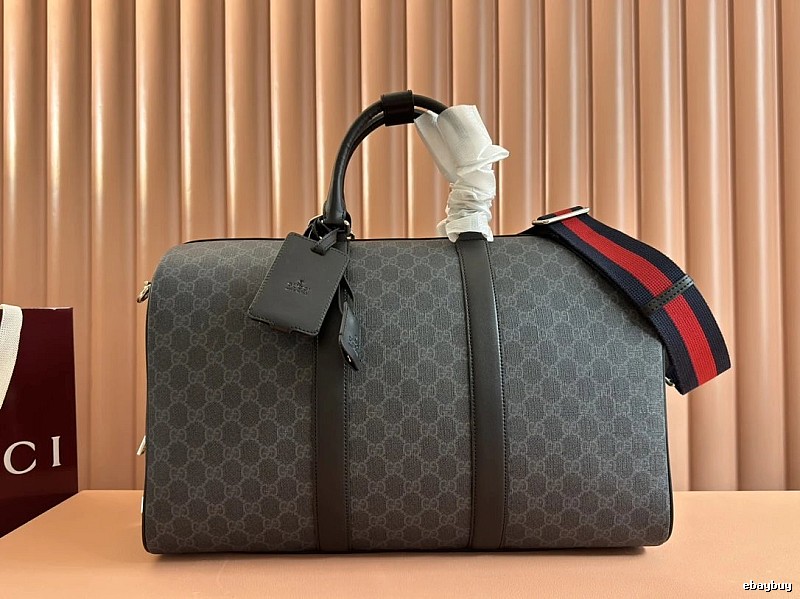 Gucci GG duffle bag Gray Rounded Travel Top