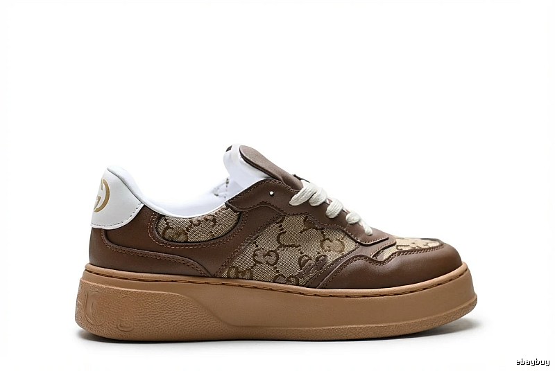 Gucci retro-style brown sports shoes