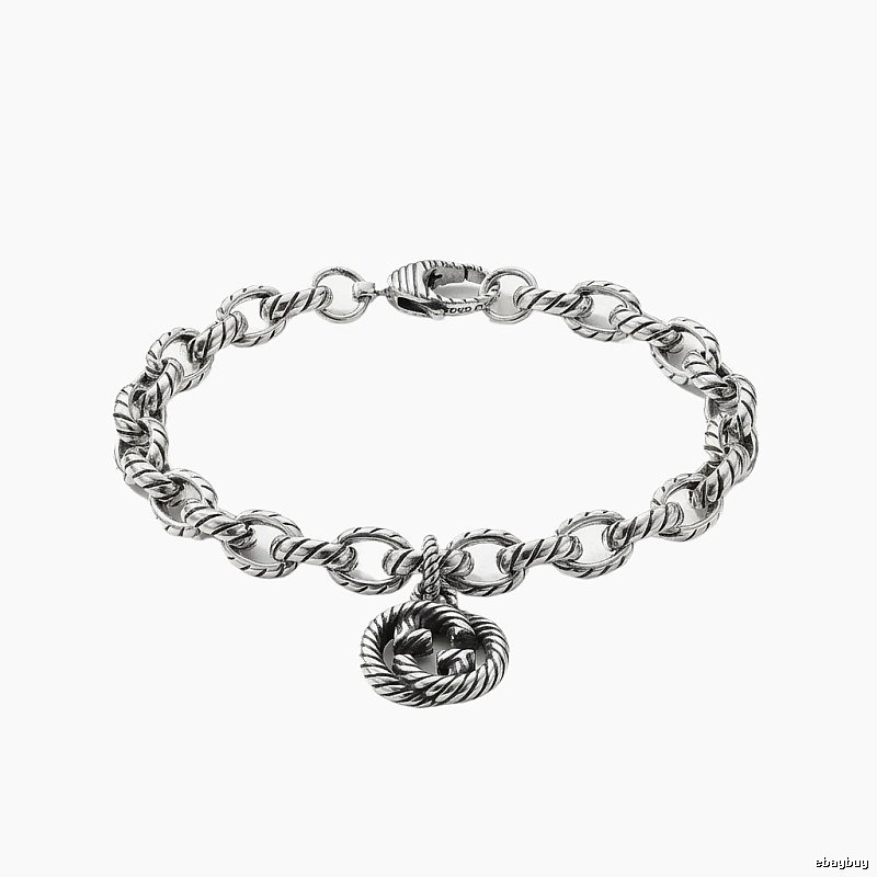 Gucci retro-style silver bracelet