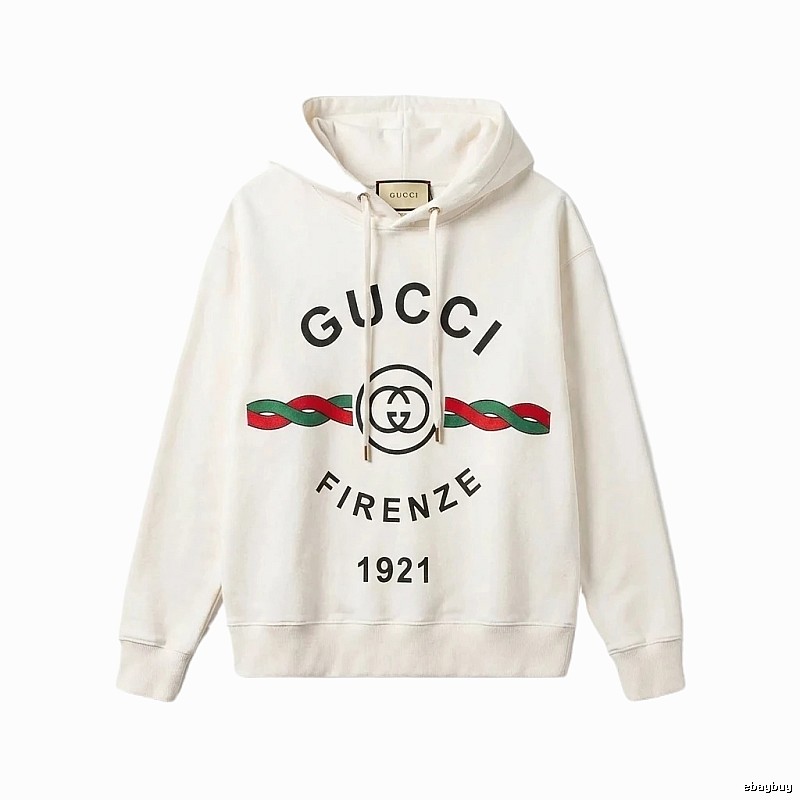 Gucci retro-style white hoodie