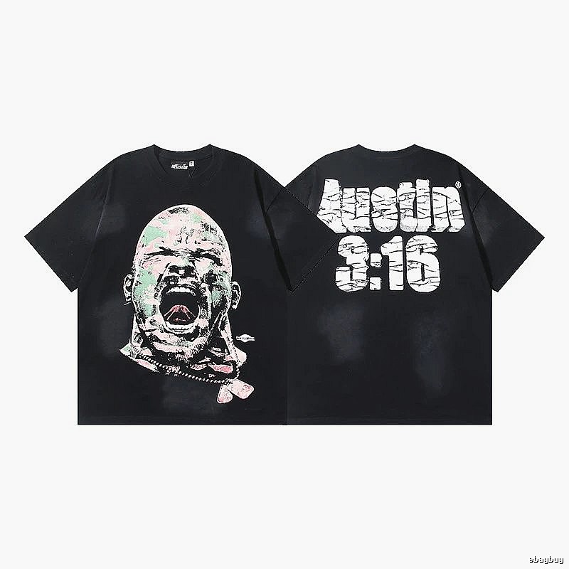Hellstar 3:16 Portrait American Style Black T-shirt