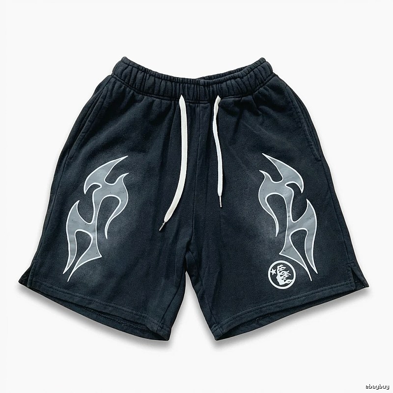 Hellstar Flame Dark Style Shorts