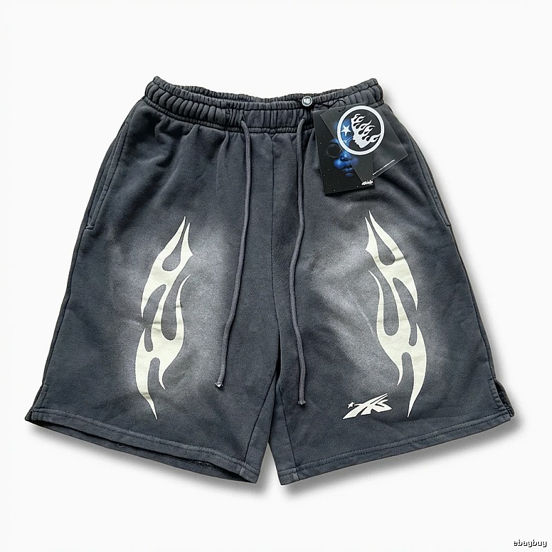 Hellstar Flame Dark Style Shorts