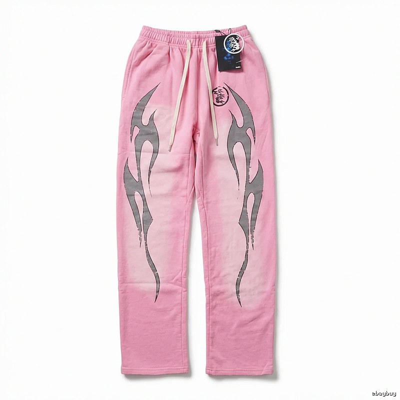 Hellstar Flame Wind Pink Sweatpants